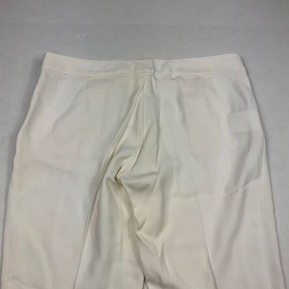Gucci Womens Sailor Ankle Pants Ivory Mid Rise Zip Up Trousers Size 42 IT 12 US - Picture 12 of 14